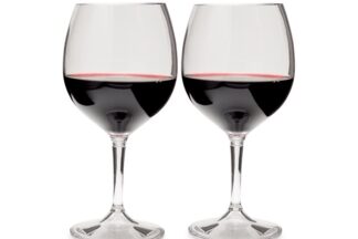 GSI OUTDOORS NESTING RED WINE GLASS SET