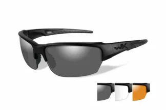 Wiley X WX SAINT Grey/Clear/Light Rust Matte Black Frame