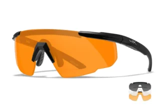 Wiley X WX SABER ADVANCED Grey/Clear/Light Rust with Matte Black Frame 3 Lens set
