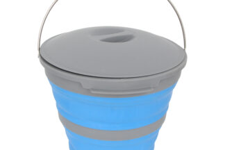 Companion Popup Bucket With Lid 10L Blue