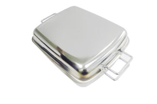 AFRITRAIL Stainless Steel Large Double Roaster