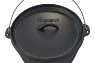 AFRITRAIL Flat Potjie Pot 3.8L