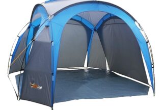 AFRITRAIL Sun Shade Dome Includes 2 Panels And Pe Floor